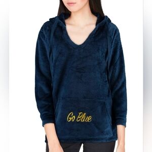Michigan Wolverines Women's Plush Super Soft V-Neck Pullover Hoodie